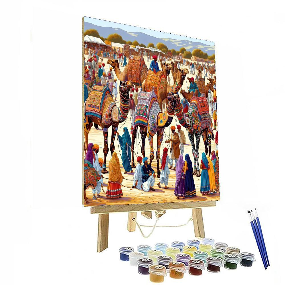 Camel Festival - Pushkar Paint By Numbers Art