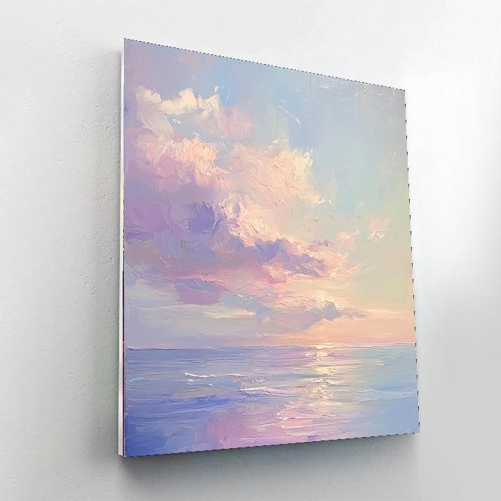 Leonardo Da Vinci Inspired Subtle Skies  Paint By Number