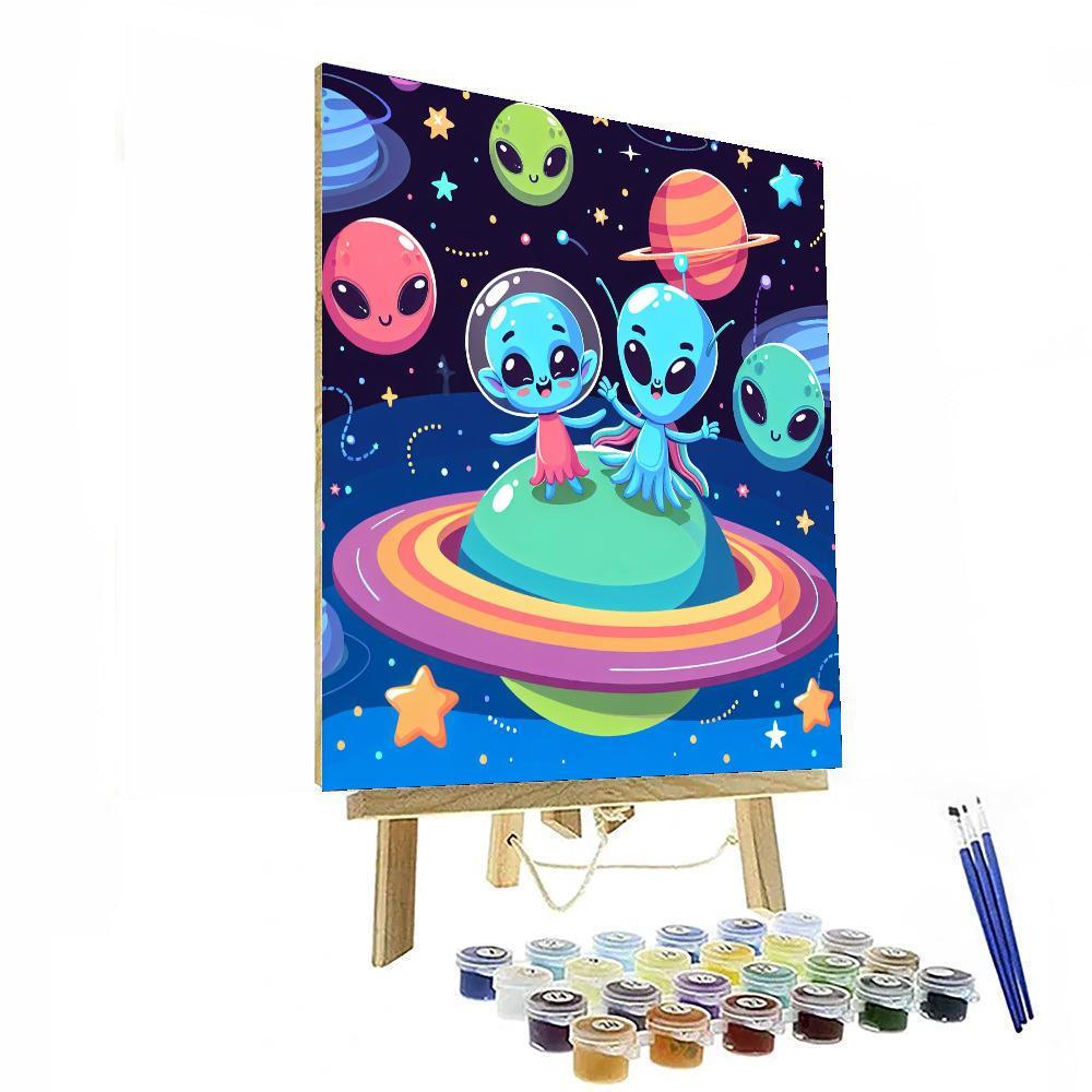 Outer Space Party Paint By Numbers