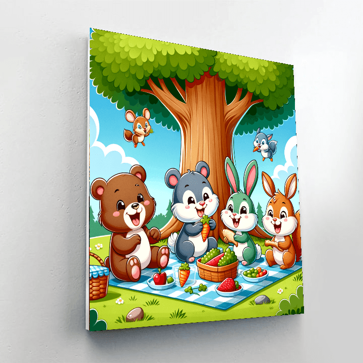 Sunny Day Picnic DIY Paint By Numbers