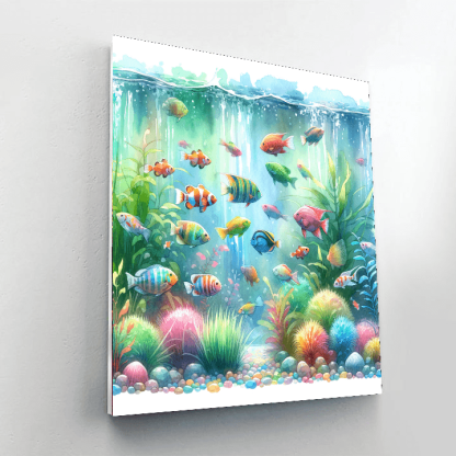 Bubbly Fish Tank Paint By Numbers Kits