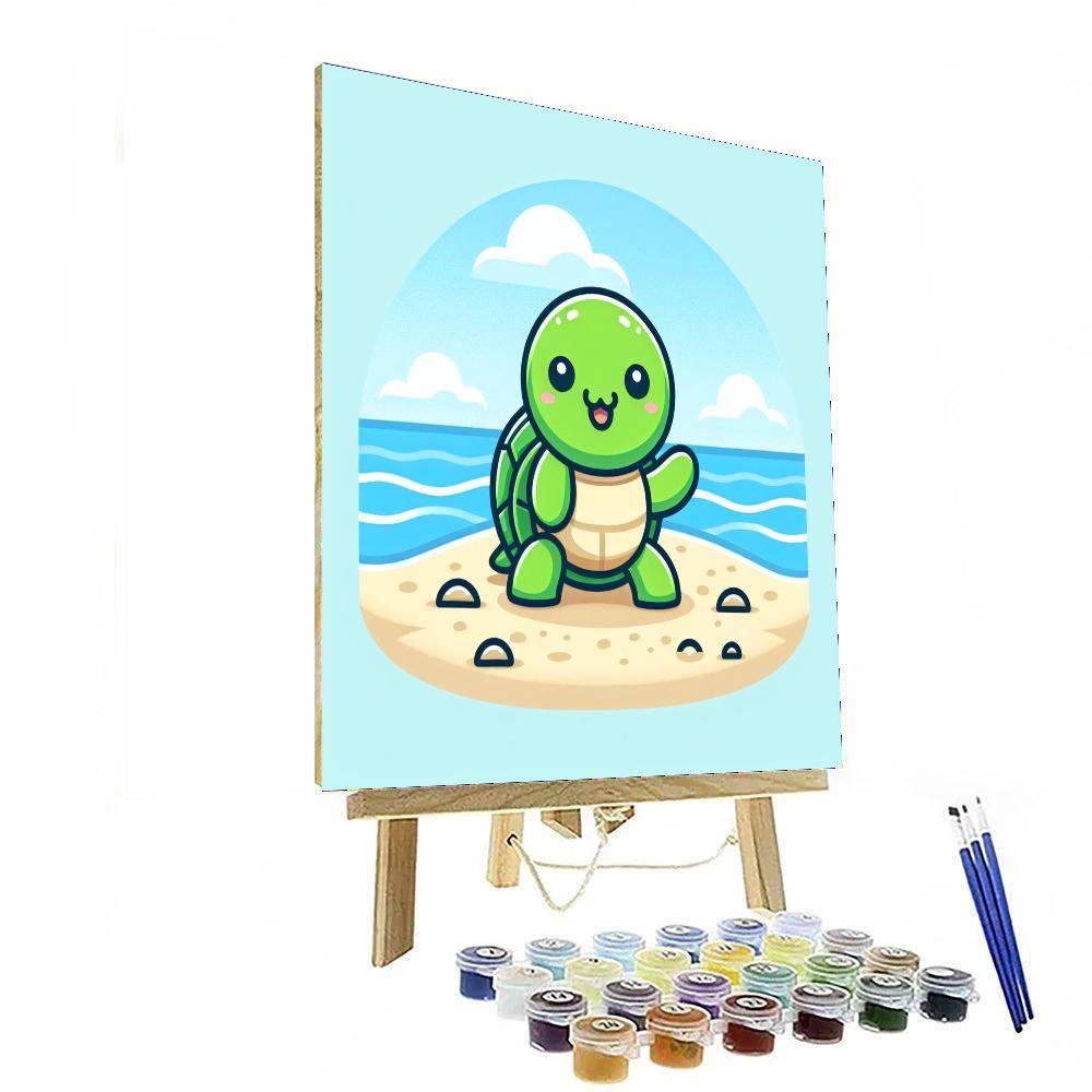 Curious Turtle Paint By Number