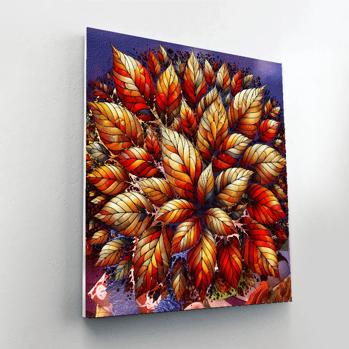 Autumn Leaves Symphony Number Painting