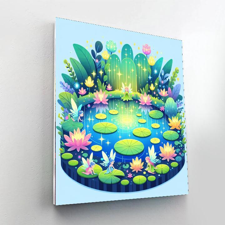 Secret Fairy Pond Paint By Number