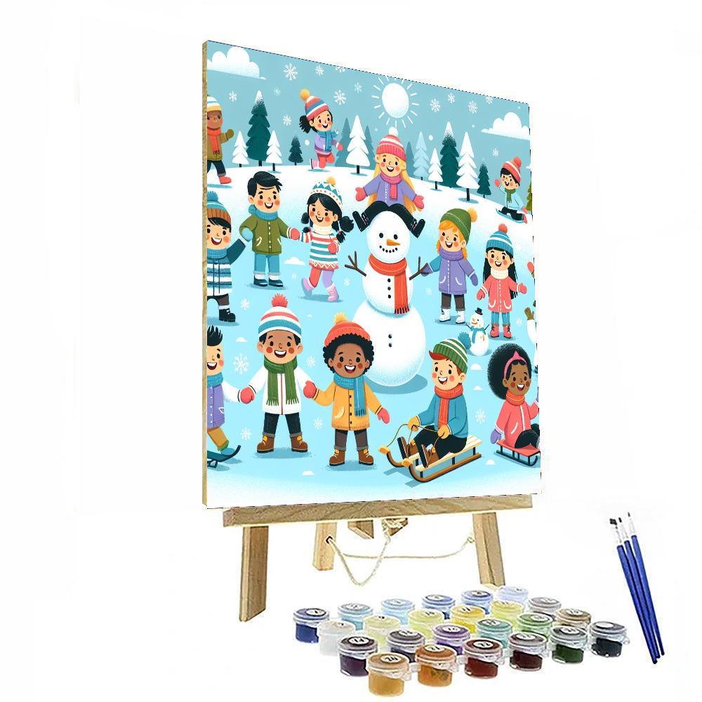 Jolly Winter Wonderland Paint By Numbers Kits