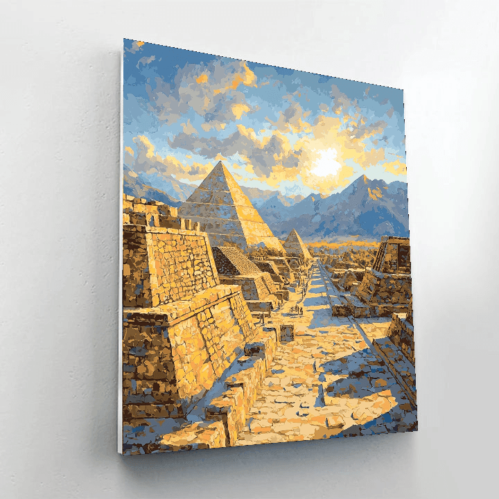 Teotihuacan Pyramids - Mexico Paint By Numbers