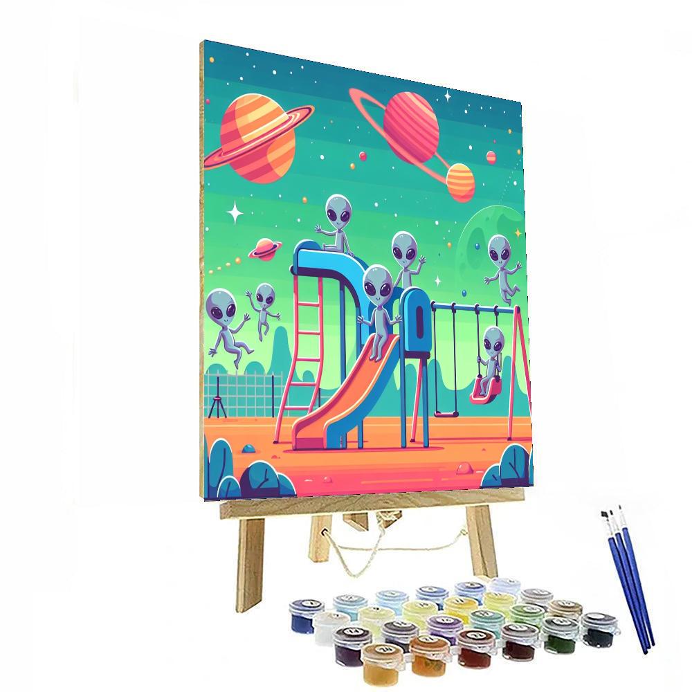 Alien Adventure Playground Paint By Numbers