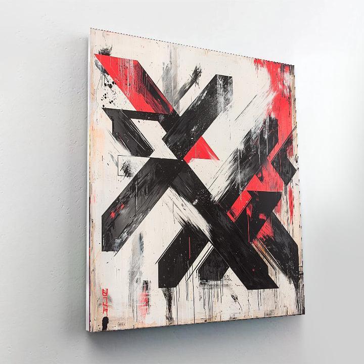 Banksy Inspired Fragments Of Change  Painting By Numbers Kit