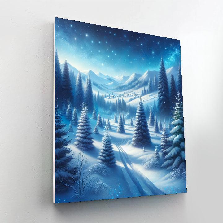 Winter Starlight Reflections Numbered Painting Kits