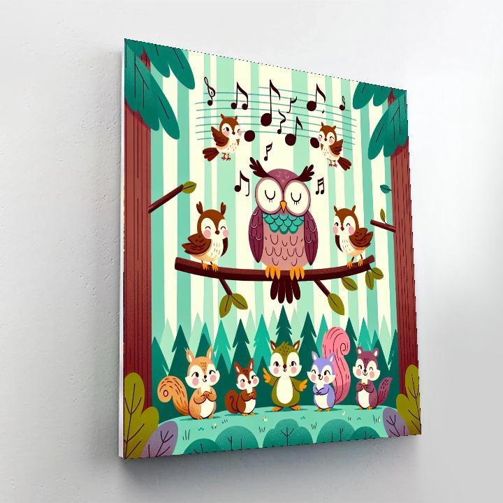 Happy Harmony Hoot Paint By Color