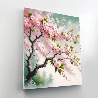 Serenity Of Cherry Blossoms Paint By Number