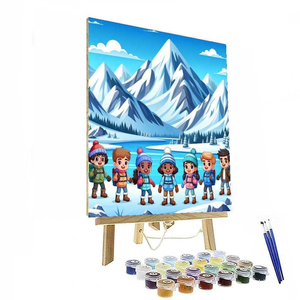 Adventurous Snowy Expedition Paint By Color