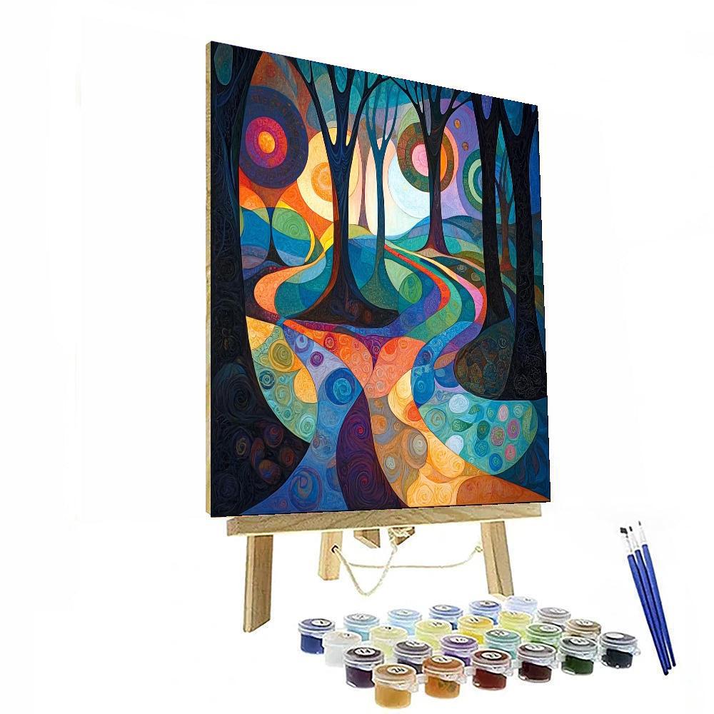 Paul Klee Inspired Dreamscape Harmony  Painting Number Kit