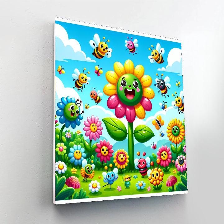 Whimsical Flower Festival Numbered Painting Kits