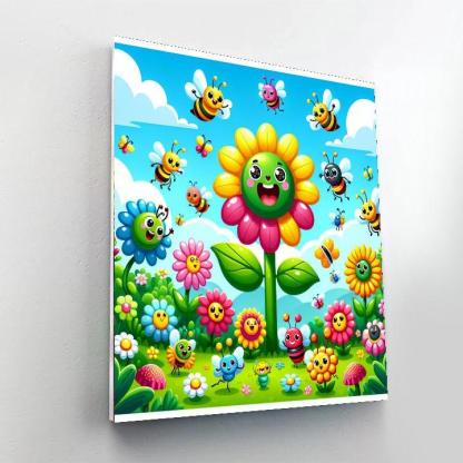 Whimsical Flower Festival Numbered Painting Kits