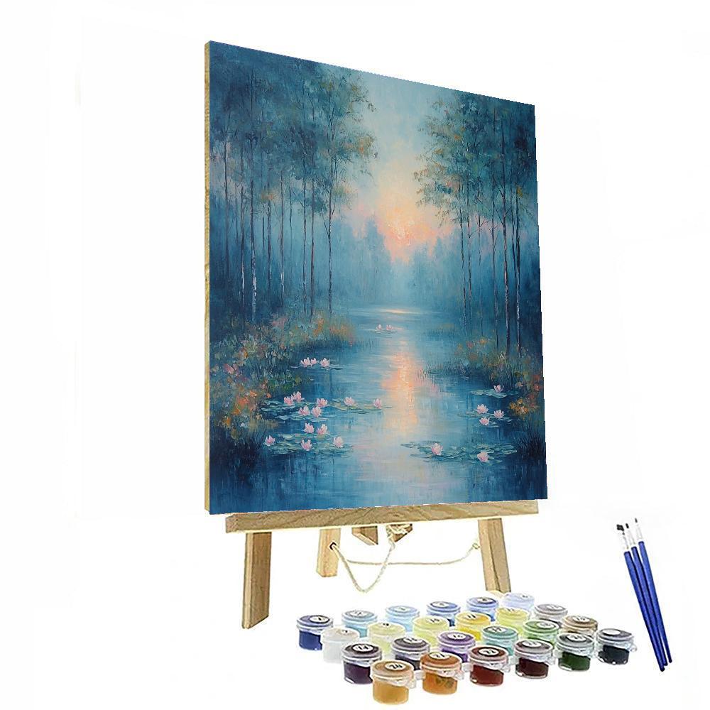 Claude Monet Inspired Forest Of Whispers  Paint By Numbers Kits