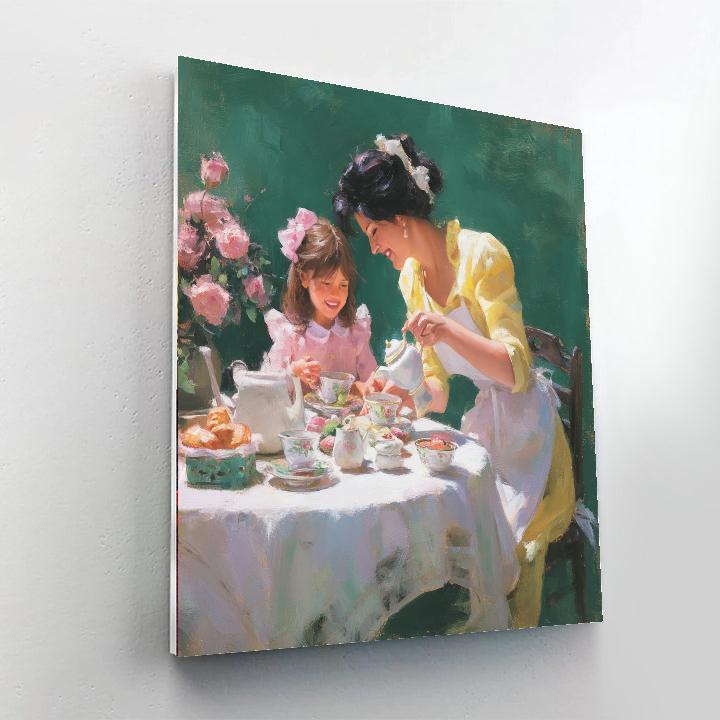 Tea Party With Mom Paint By Numbers Kits