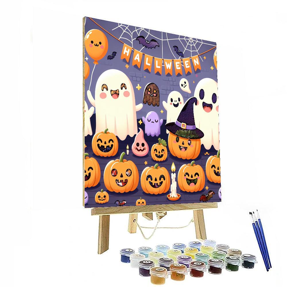 Happy Halloween Party Paint By Numbers Art