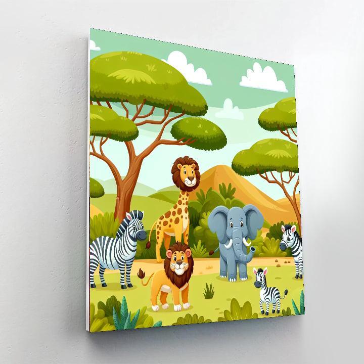 Safari Trek Numbered Painting Kits