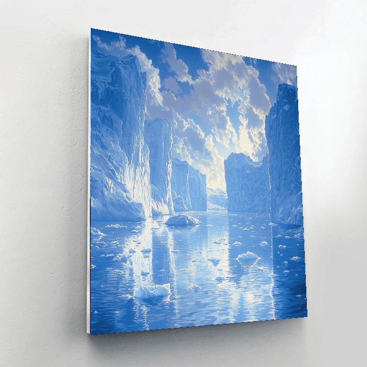 Frederic Edwin Church Inspired Majestic Icebergs And Glaciers  Paint By Numbers Kits