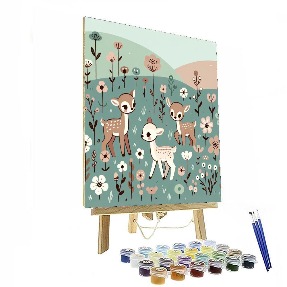 Wildflower Meadow Fawns Paint By Numbers Kits