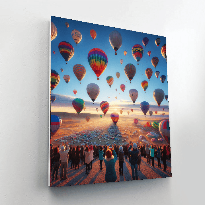 Balloon Fiesta - Albuquerque Number Painting