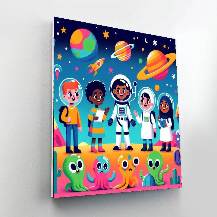 Galactic Mission Painting Number Kit