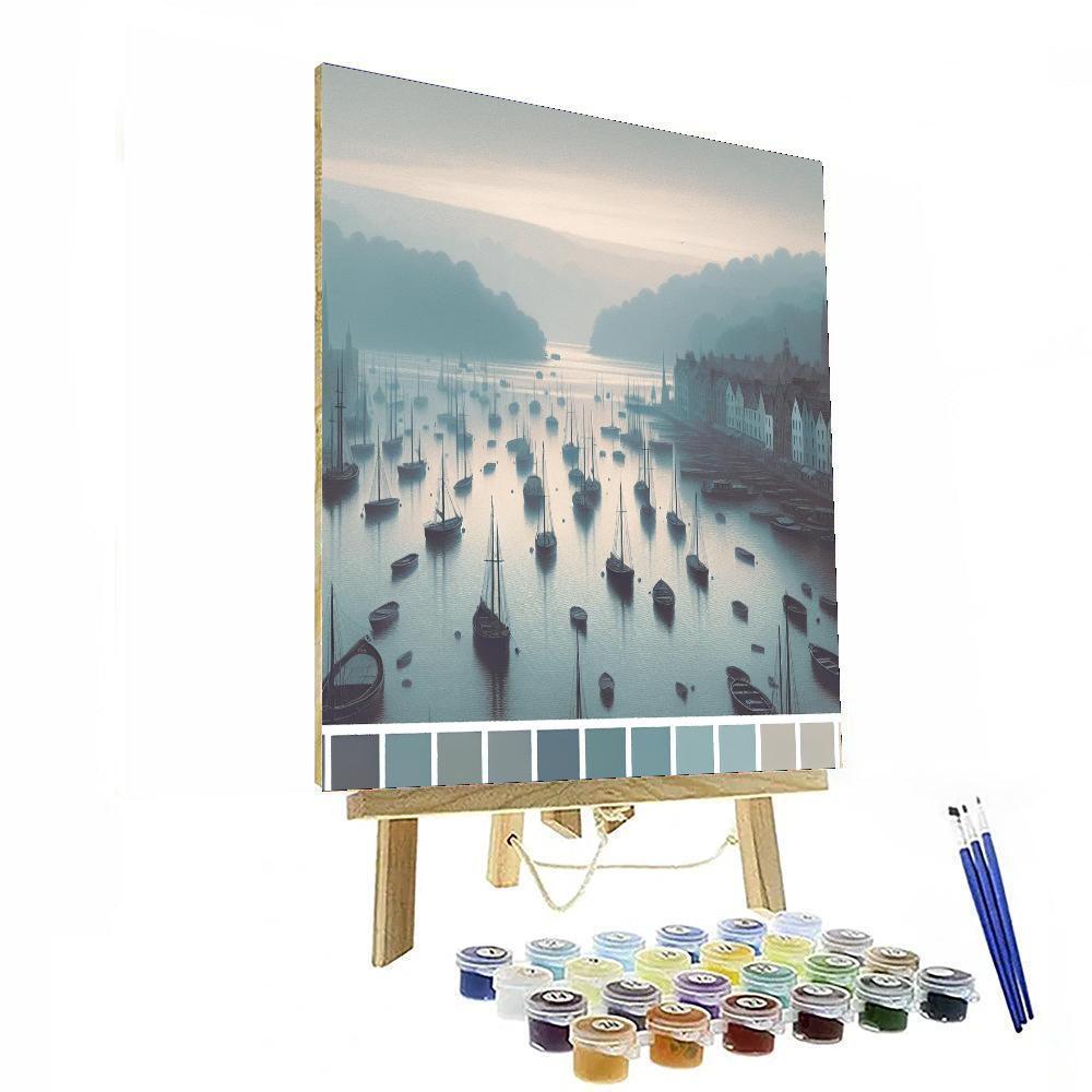 Mystical Harbor Dawn Paint By Numbers