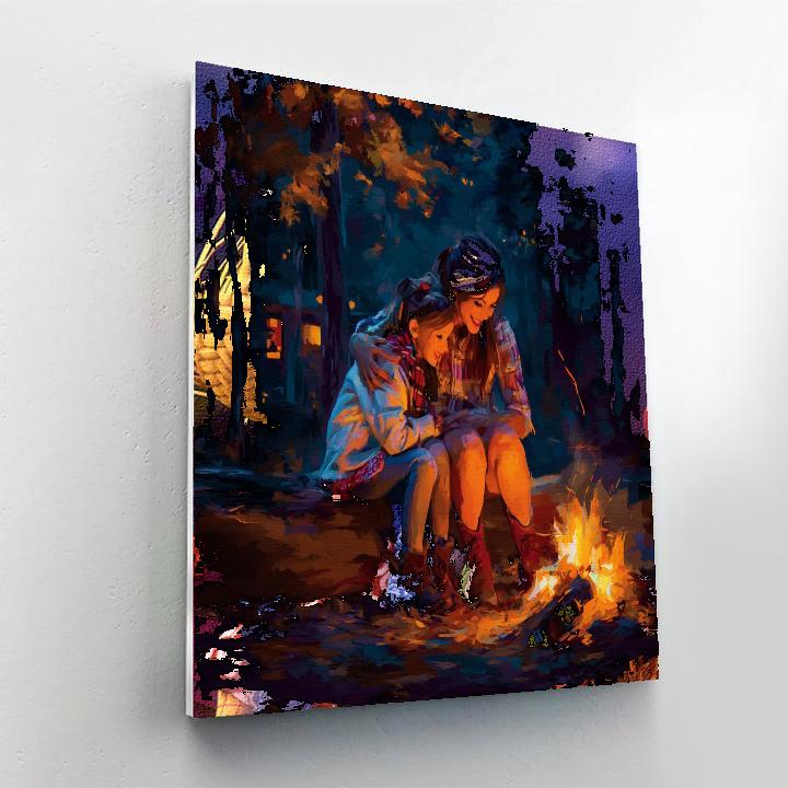 Memories By The Campfire Numbered Painting Kits