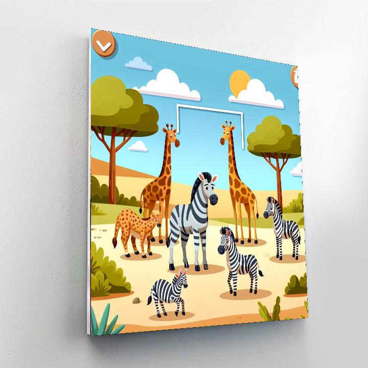 Savvy Safari Painting By Numbers Kit