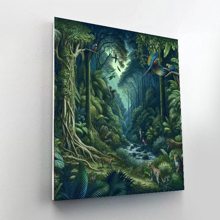 Ancient Jungle Enchantment Numbered Painting Kits