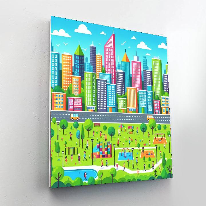 Brilliant Cityscape Paint By Numbers Art