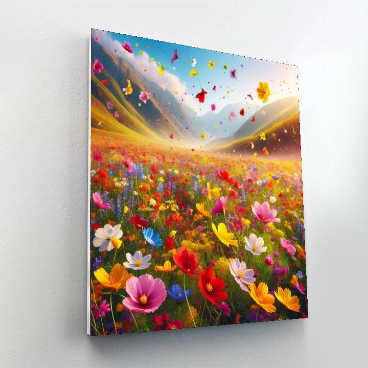 Floral Meadow Symphony DIY Paint By Numbers