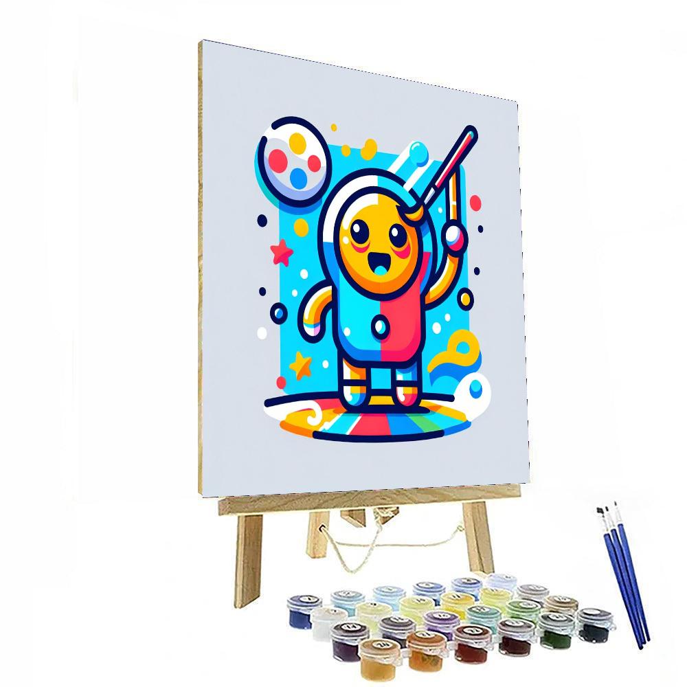 Dancing Robot Buddy Painting Number Kit