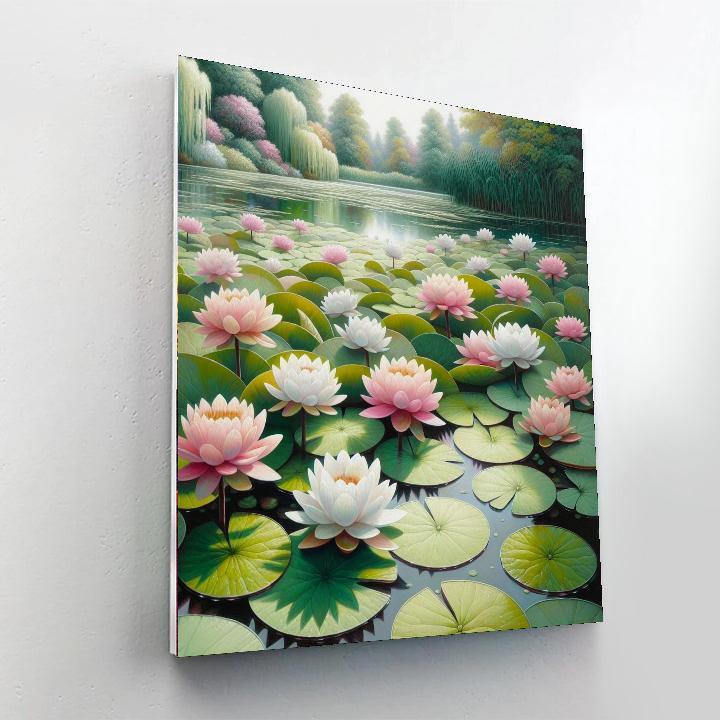 Whimsical Water Lilies Paint By Numbers Art