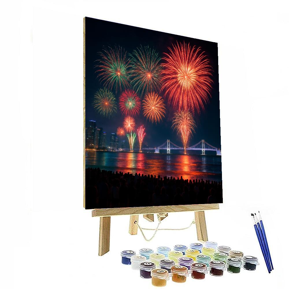 International Fireworks Festival - South Korea Numbered Painting Kits