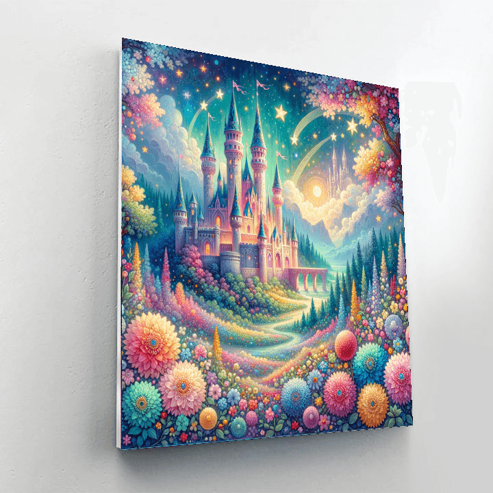 Hidden Fairy Tale Castle Paint By Numbers Art