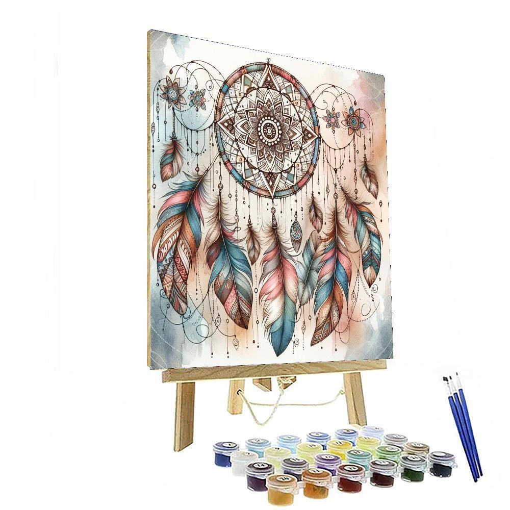 Whimsical Dream Catcher Paint By Numbers