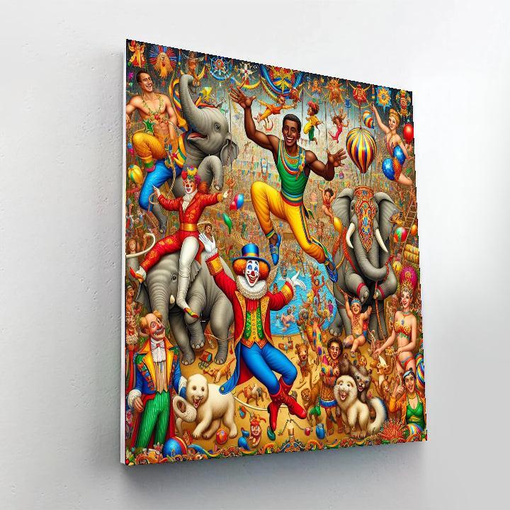 Dynamic Circus Extravaganza Paint By Color