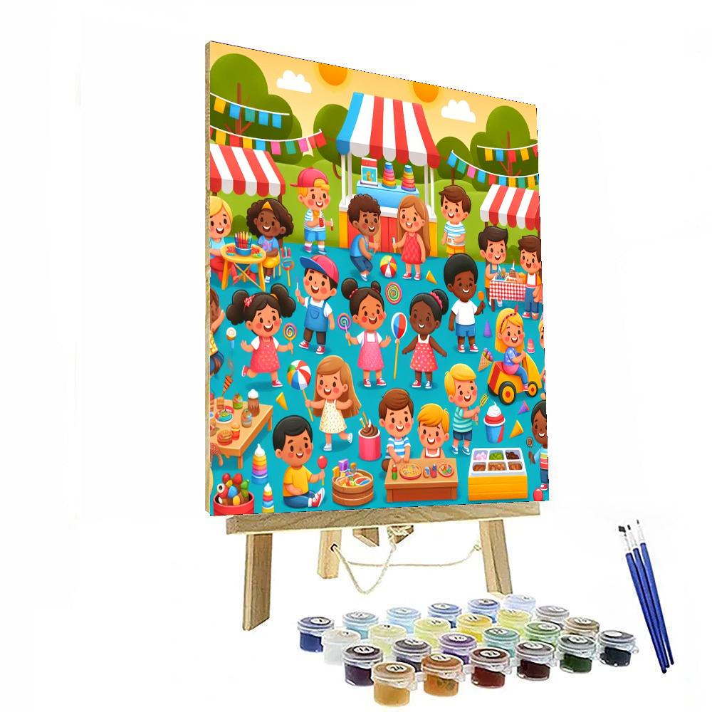 Colorful Friendship Festival Painting Number Kit