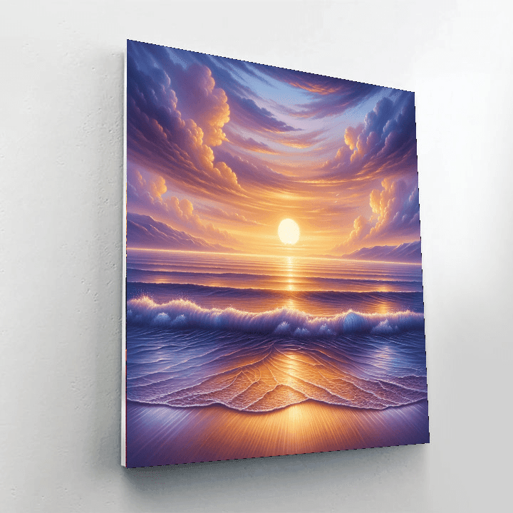 Calming Waves At Dusk Paint By Numbers Kits