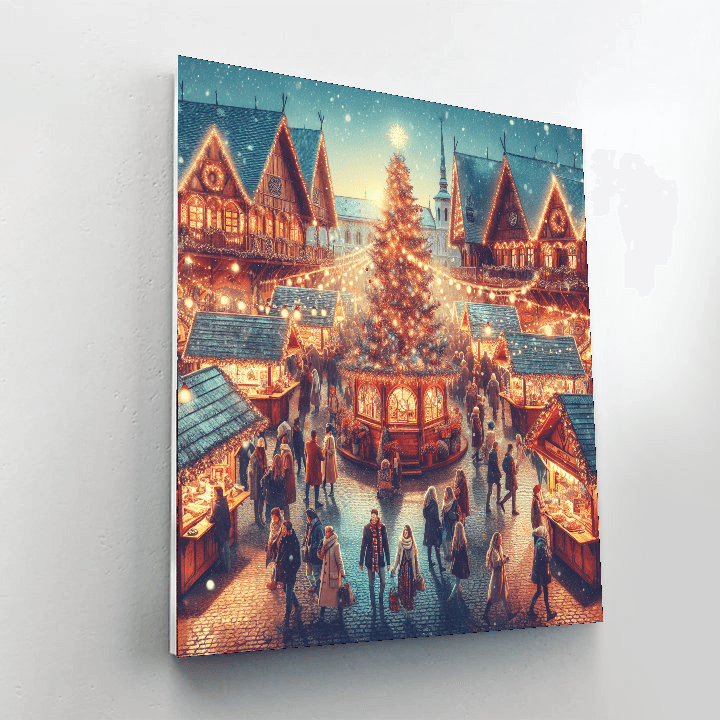 Budapest Christmas Market DIY Paint By Numbers
