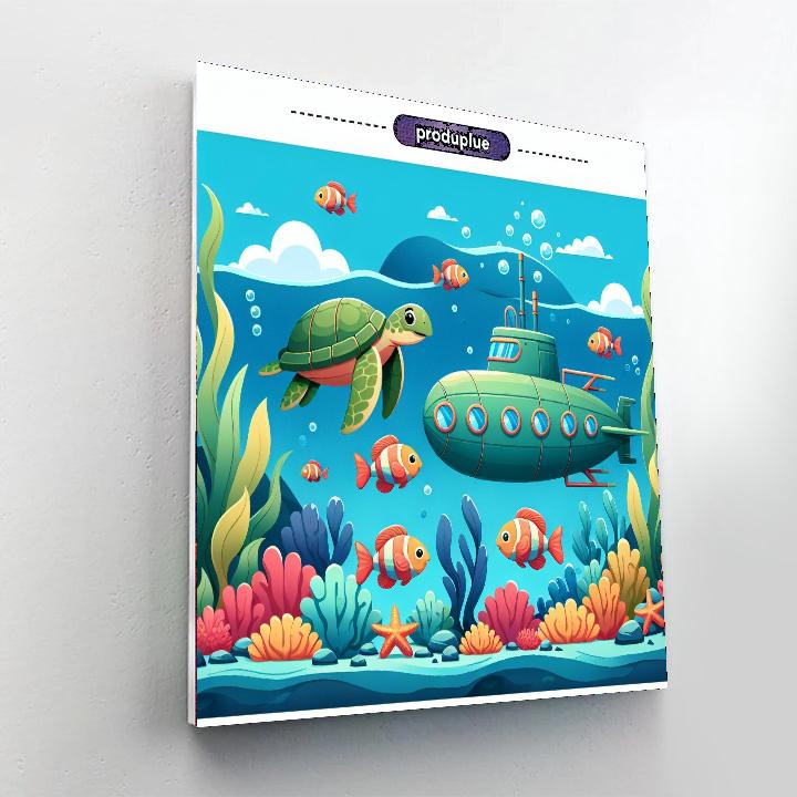 Undersea Adventure Voyage Painting Number Kit