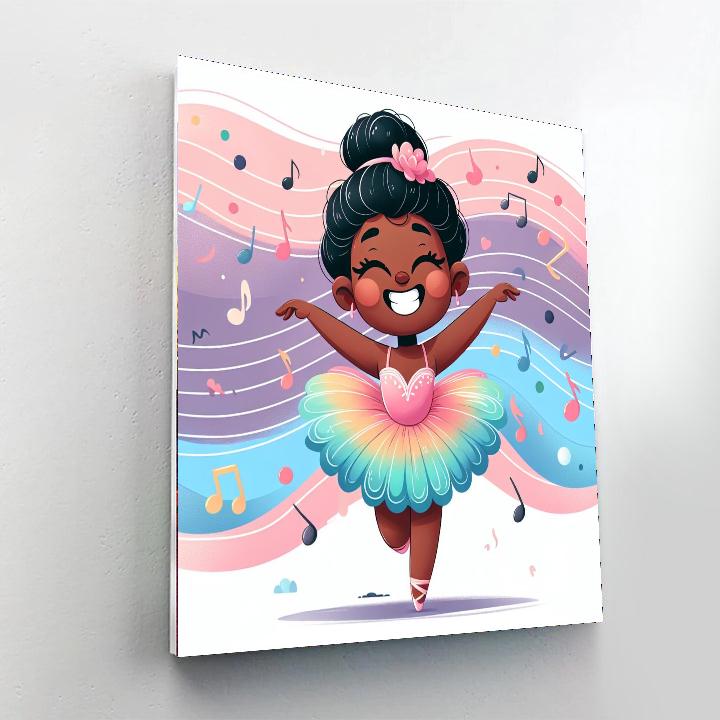 Dancing Ballerina Paint By Numbers Art