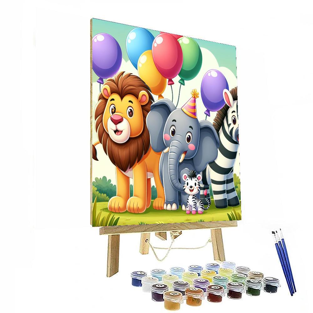 Safari Adventure Party Paint By Numbers