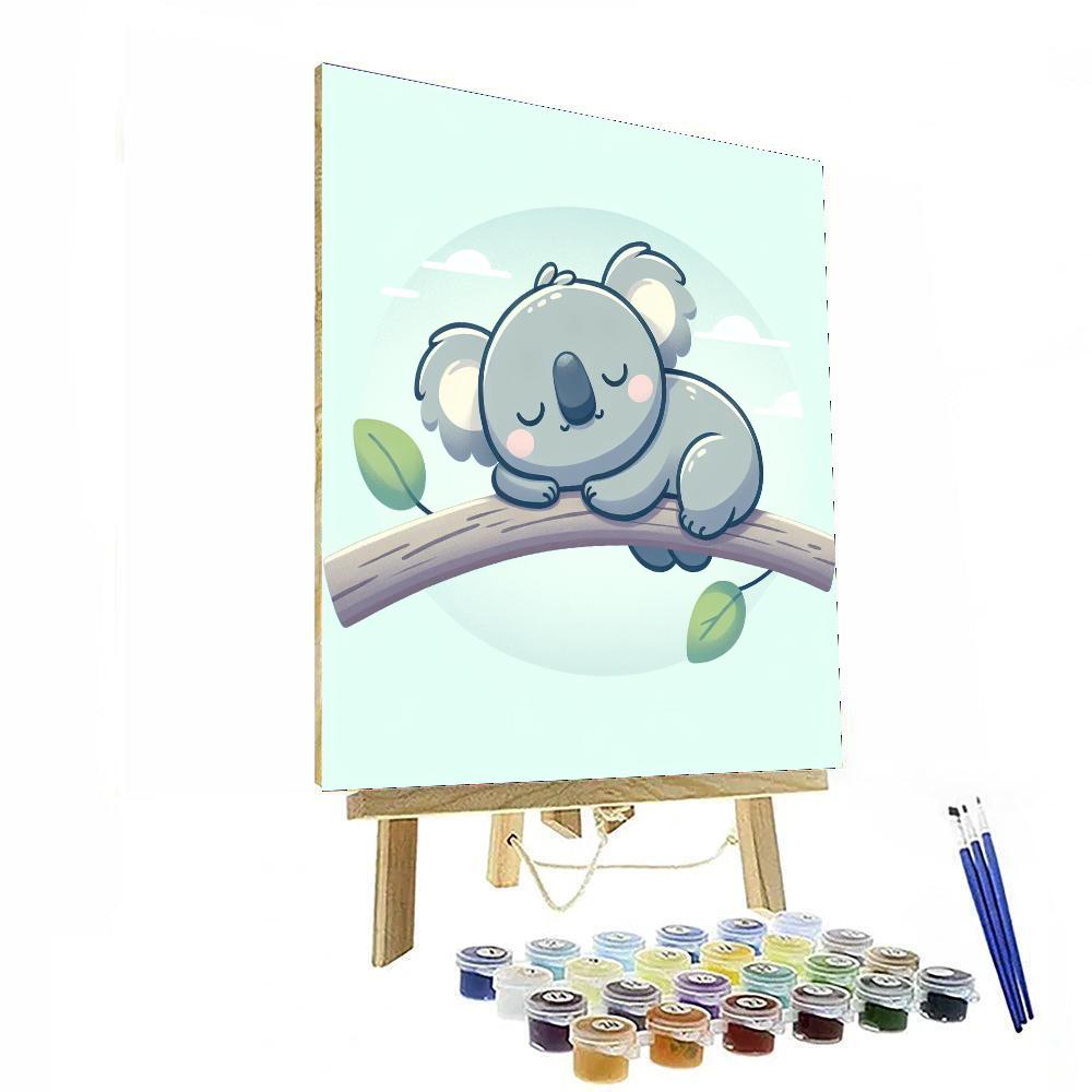 Cuddly Koala's Naptime Paint By Numbers Kits