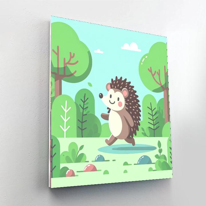 Happy Hedgehog Woodland Numbered Painting Kits