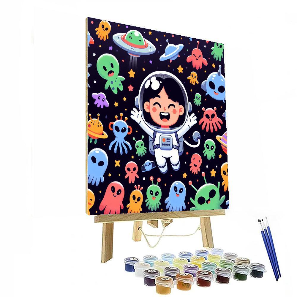 Wacky Space Adventures Painting By Numbers Kit
