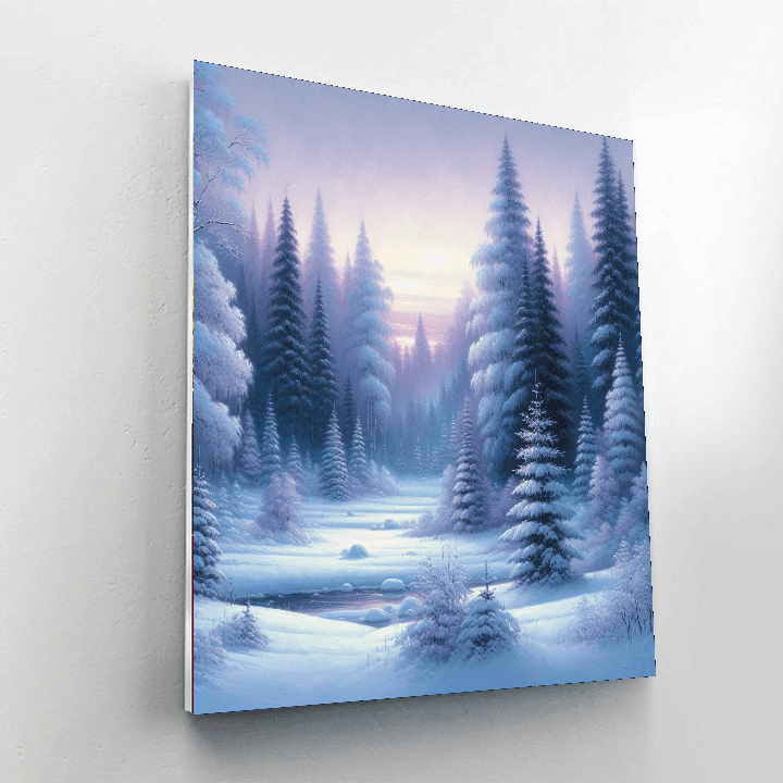 Frosty Snowy Nights Paint By Color