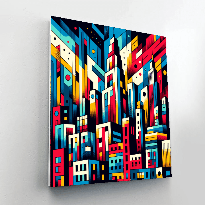 Retro Urban Vibe DIY Paint By Numbers